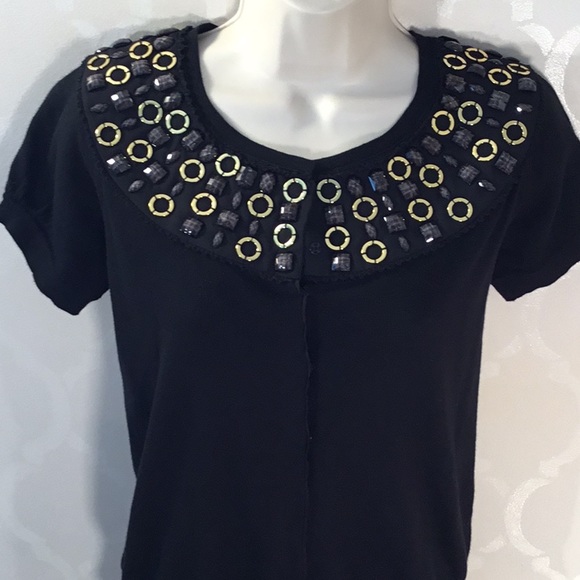 BANANA REPUBLIC EMBELLISHED SWEATER - Picture 2 of 8